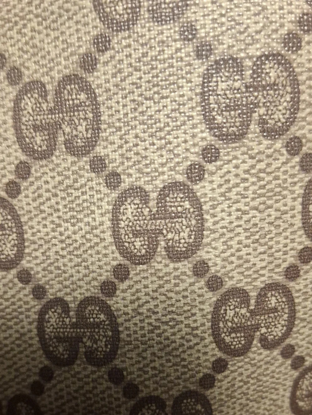 Gucci Beige and Brown GG Supreme Toiletry Pouch